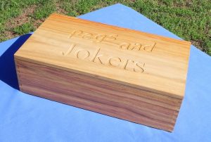 Engraved lid for the game