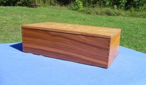 The box is tulipwood, a very pretty and heavy material